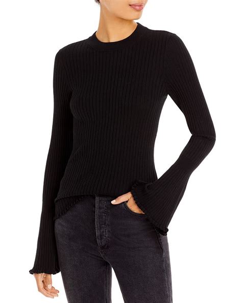 PAIGE Laurel Metallic Bell Sleeve Sweater 